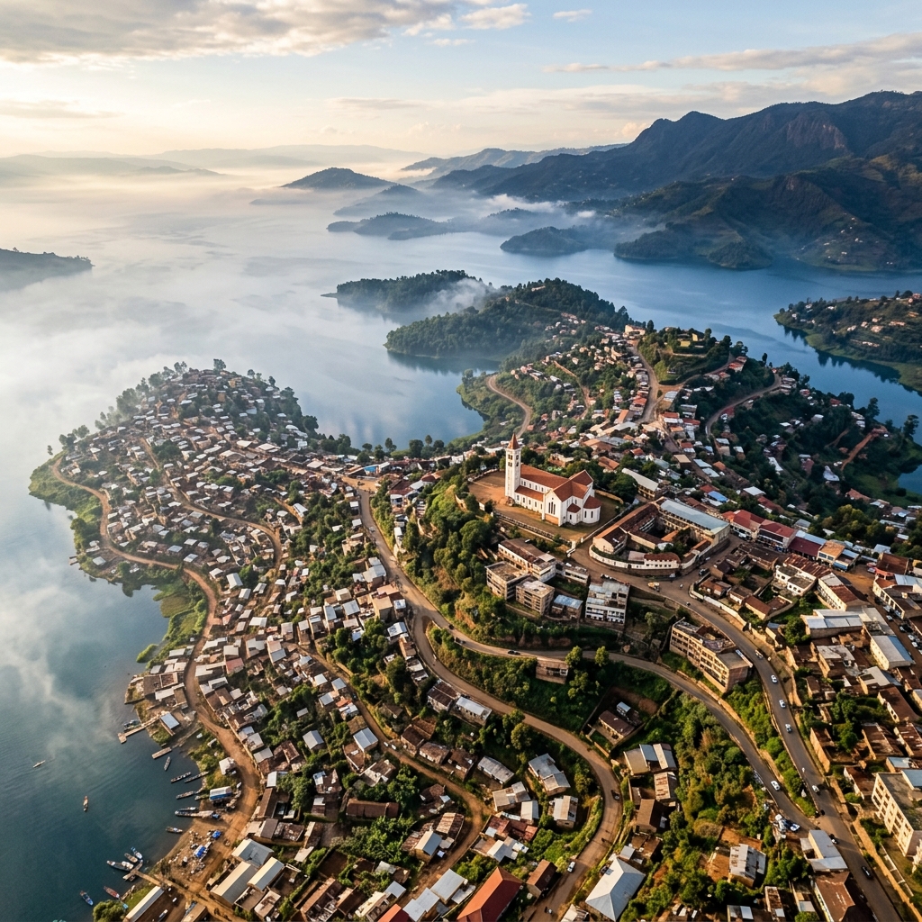 Bukavu city view
