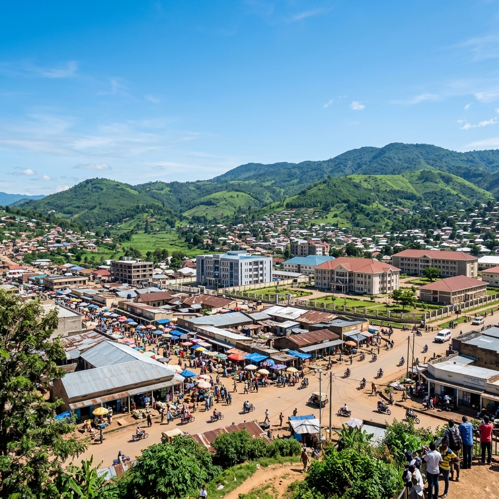 Bunia city view
