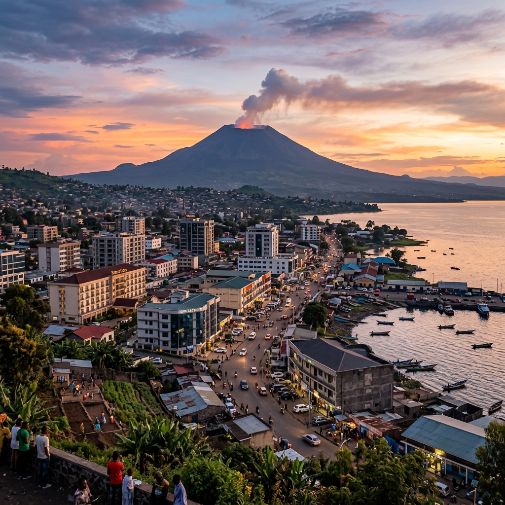 Goma city view