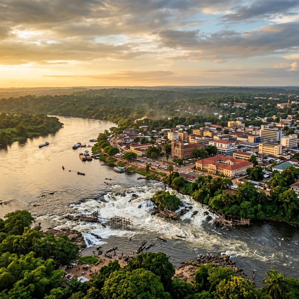 Kisangani city view